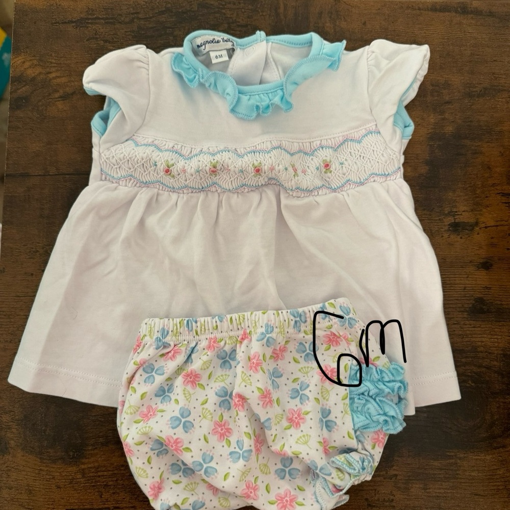 Magnolia Baby Smocked Diaper set